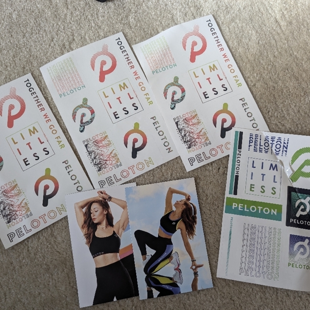 🍎3/$10 Peloton Stickers and Jess King cards Set